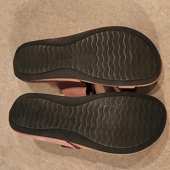 CLARKS ARTISAN Thong Sandal Mocha Brown Size 7 - Picture 8 of 11